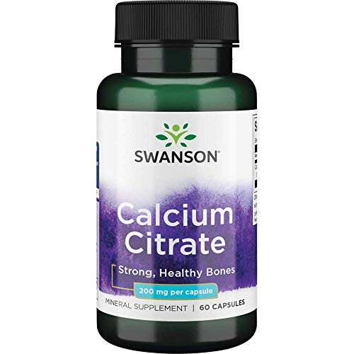Swanson Calcium Citrate 200 Milligrams 60 Capsules