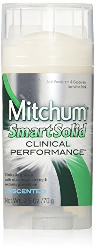 Mitchum Smart Solid Anti-Perspirant Deodorant Unscented 2-50 oz