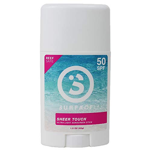 Surface Sheer Touch Body Sunscreen Stick - Reef Safe  Ultra-Light   Clean Feeling  Broad Spectrum UVA-UVB Protection  Cruelty   Paraben Free  Water Resistant - SPF 50  1-5oz