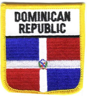 Flagline Dominican Republic - Country Shield Patch