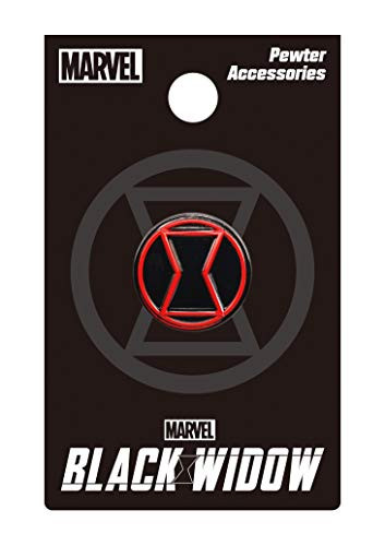 Marvel Black Widow Logo Color Pewter Lapel Pin