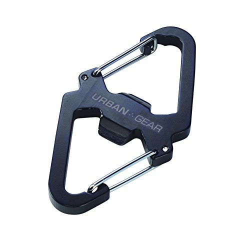 Lewis N- Clark Urban Gear Doublecarabiner  Black  One Size