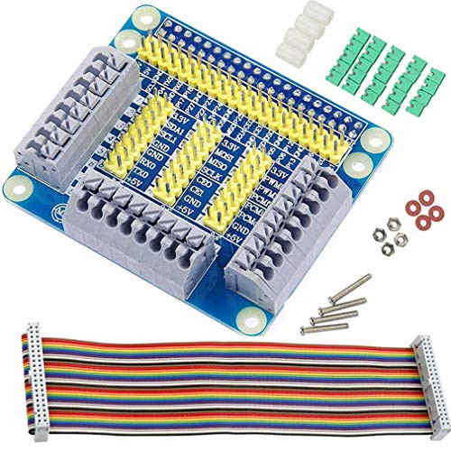 DAOKI GPIO Expansion Board Raspberry Pi Shield for Raspberry PI 4B-3B GPIO Extension Board Multi-Function with Screw Accessories for Raspberry Pi 3-2 DIY Kit