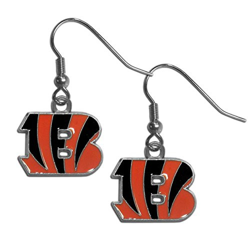 NFL Siskiyou Sports Womens Cincinnati Bengals Dangle Earrings One Size Team Color NFL Siskiyou Sports Womens Cincinnati Bengals Dangle Earrings One Size Team Color