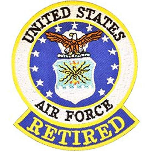 US AIR Force Emblem  Retired - Embroidered Patches  Premium Quality Iron On Patch - 3-5