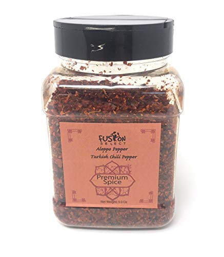 Premium Aleppo Pepper Middle Eastern Chili Pepper   Crushed Chili Pepper   Pepper Flakes   5 Oz Fusion Select Spice