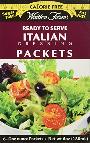 Walden Farms Italian Salad Dressing Packets - Six 1 oz- packets per box