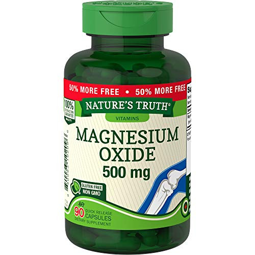 Nature s Truth Magnesium Oxide 500 Mg Capsules  90Count