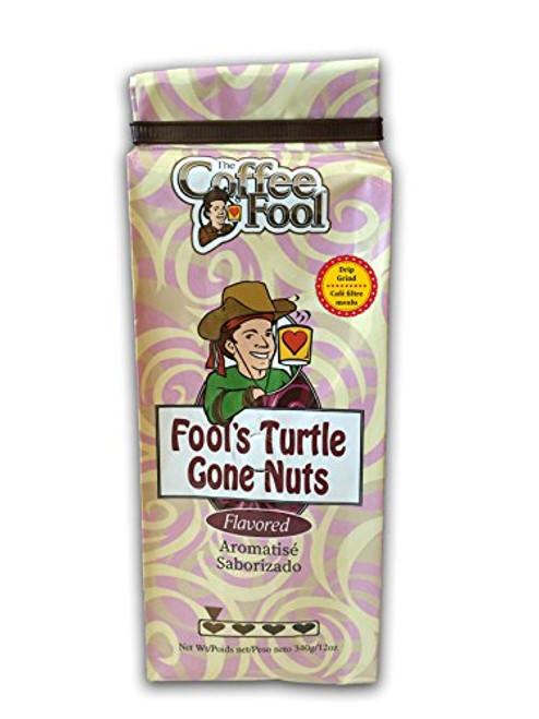 The Coffee Fool Drip Grind Coffee Fool s Turtle Gone Nuts 12 Ounce The Coffee Fool Drip Grind Coffee Fool s Turtle Gone Nuts 12 Ounce