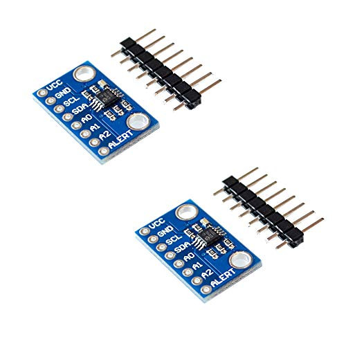 Comimark 2Pcs MCP9808 High Accuracy I2C IICTemperature Sensor Breakout Board ±0-25°C -0-0625°C