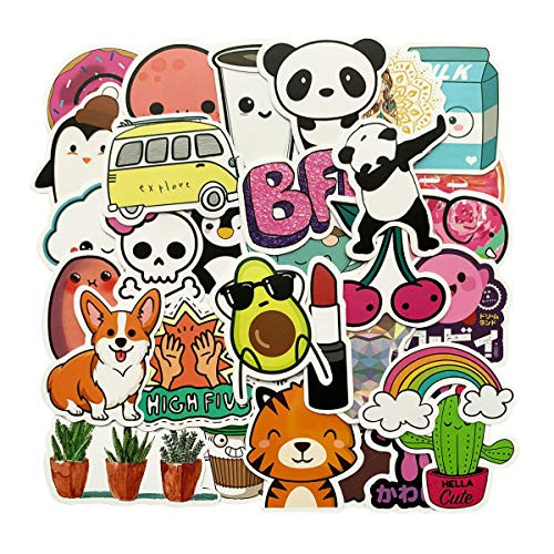 Stickers for Water Bottles 50pcs  Vinyl Sticker for Laptop Phone Computer PC Notebook Bike Helmet Car Motorcycle Bumper Luggage Helmet Skateboard Snowboard Waterproof