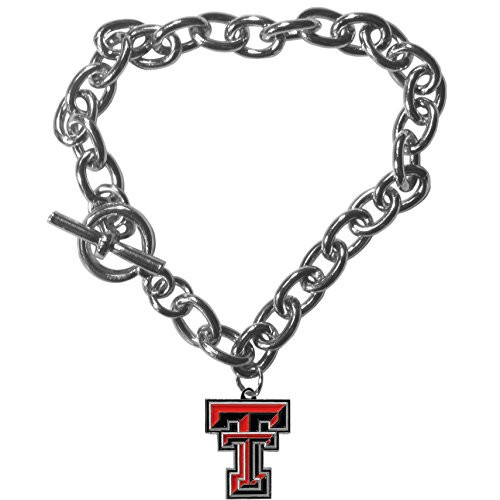 NCAA Siskiyou Sports Womens Texas Tech Red Raiders Charm Chain Bracelet One Size Team Color