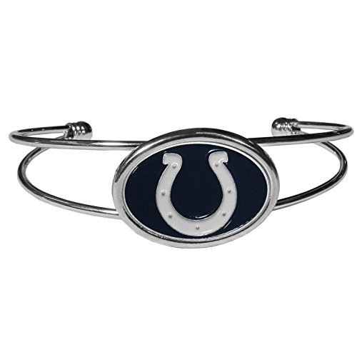 NFL Siskiyou Sports Womens Indianapolis Colts Cuff Bracelet One Size Team Color NFL Siskiyou Sports Womens Indianapolis Colts Cuff Bracelet One Size Team Color