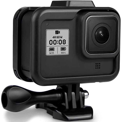 ?blackbeetle? Protective Housing Case for GoPro Hero 8 Black Protect Frame Accessory with Quick Pull Movable Socket and Screw Black