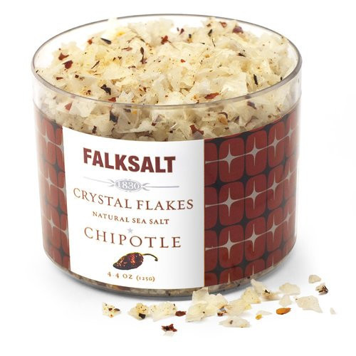 FALKSALT Chipotle Sea Salt Flakes - 9 Options - 4-4oz- Great for Meat Poultry Seafood Pasta Veggies- Use to Marinate or Premium Finishing Salt FALKSALT Chipotle Sea Salt Flakes - 9 Options - 4-4oz- Great for Meat Poultry Seafood Pasta Veggies- Use to Marinate or Premium Finishing Salt
