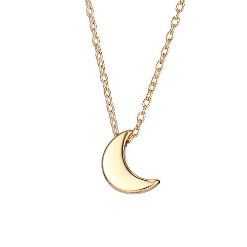 Jovono Fashion Necklace Moon Pendant Jewelry Chain for Women and Girls Gold Jovono Fashion Necklace Moon Pendant Jewelry Chain for Women and Girls Gold