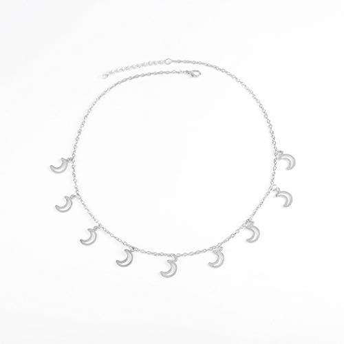 Aiyuan Boho Head Jewelry silver Crescent Moon Head Chain Headpiece Bridal Hair Accessories Forehead Chains for Prom Party Halloween Headdress Headband Jewelry for Women and Girls Aiyuan Boho Head Jewelry silver Crescent Moon Head Chain Headpiece Bridal Hair Accessories Forehead Chains for Prom Party Halloween Headdress Headband Jewelry for Women and Girls