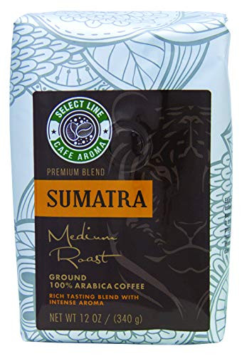Bold Sumatra Roasted Ground Coffee - 12 oz Bag  from Aroma Select  Premium  Gourmet Ground Coffee