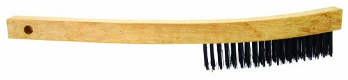 Bon Tool 84-166 Wire Brush - Curved Handle - 14  3 X 19 Rows No Scraper