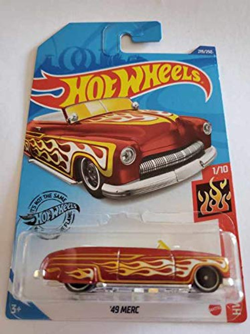 Hot Wheels 2020 Hw Flames 49 MERC Red 219-250 Hot Wheels 2020 Hw Flames 49 MERC Red 219-250