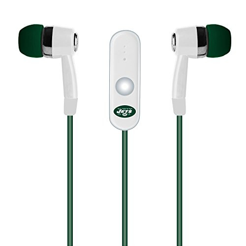 NFL New York Jets Hands Free Ear Buds with Microphone