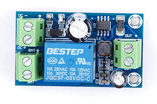 Under-Voltage Switch Module  Battery Charging Controller Protection Board Module DC 12V 24V 36V 48V 10A Power Source Battery Controller Emergency Automatic Switch Module 5V-48V