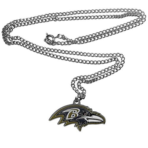 NFL Siskiyou Sports Fan Shop Baltimore Ravens Chain Necklace 22 inch Team Color