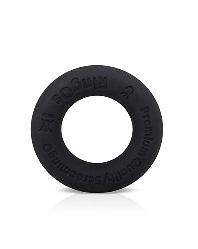 Screaming O Ringo Ritz Mega Stretchy Silicone Cock Ring  Black