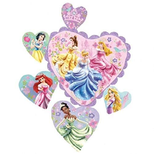 Disney Princess 32 Anagram Heart Foil Balloon Multicolor Disney Princess 32 Anagram Heart Foil Balloon Multicolor