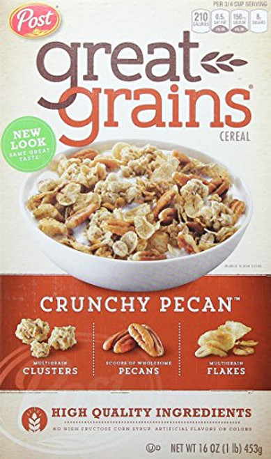 Post Great Grains Crunchy Pecans Whole Grain Cereal 16 oz- Box Post Great Grains Crunchy Pecans Whole Grain Cereal 16 oz- Box