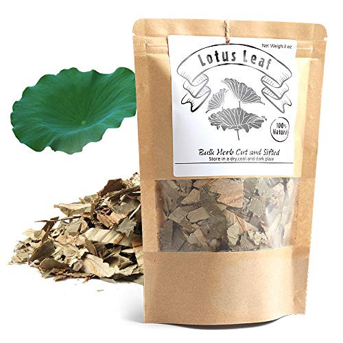 100% Natural Weight Loss Lotus Leaf Tea,Dried Lotus Leaf,Caffeine-Free Loose Leaf Tea ?Heye/??/???Chinese Herba Natural Dried Loose Leaves 3 oz (88g)