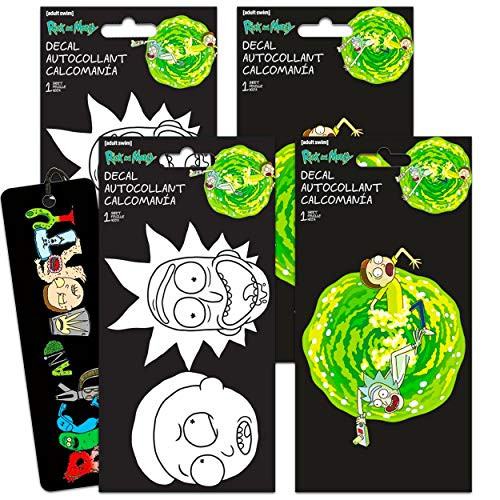 Rick and Morty Decal Sticker Bundle Pack ~ 4 Pc Rick and Morty Decorations with Rick and Morty Bookmark Rick and Morty Party Decorations Room Decor Rick and Morty Decal Sticker Bundle Pack ~ 4 Pc Rick and Morty Decorations with Rick and Morty Bookmark Rick and Morty Party Decorations Room Decor