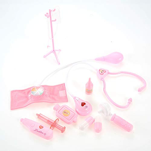 PowerTRC Doctor Nurse Pink Medical Kit   Playset for Kids   Pretend Play Doctor   Kids Medical Toys