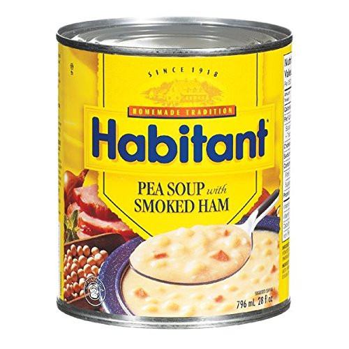 Habitant Split Pea With Smoked Ham Soup  796ml - Imported from Canada