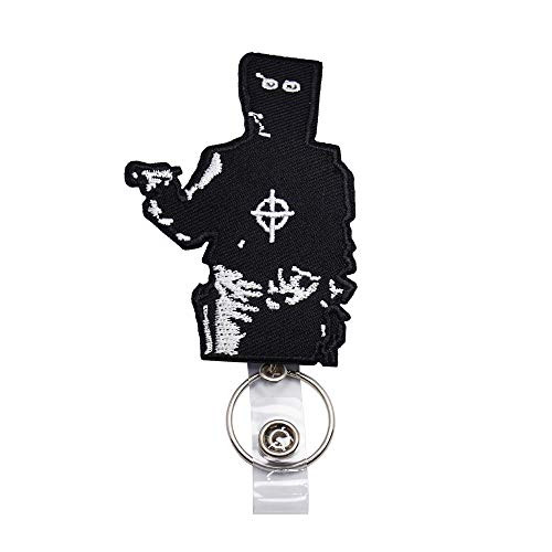 Zodiac Killer Serial Badge Reels Retractable  with Alligator Clip  24 inches Thick Pull Cord