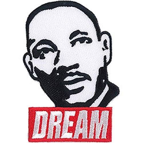 King Martin Luther Dream Patch - Embroidered Iron-On-Sew-On Original Artwork Patch - 2-38  x 3-5