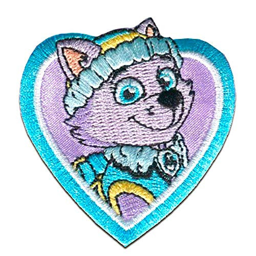 Everest Paw Patrol Thermoadhesive Patch  Applique for Children s Clothes  Iron On Transfer  1 Unit  Blue and Purple