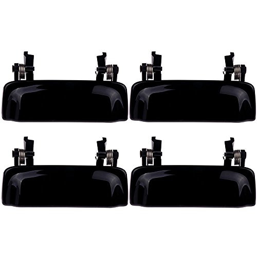 ECCPP Door Handles Exterior Outside Outer Front Rear Driver Passenger Side for 1998-2001 for Ford Explorer BlackPack of 4