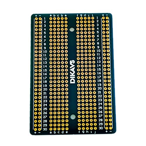 DIKAVS Perma-Proto Full-Sized Breadboard PCB Board Prototype PCB Prototype Board for Arduino - Blue Pack of 4