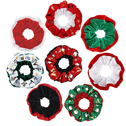 8 Pieces Christmas Soft Elastic Hair Bands Christmas Hair Scrunchies Christmas Elastic Hair Tie Ropes Elastic Scrunchy Hair Ropes Ponytail Holder for Women Girls Hair Accessories 8 Pieces Christmas Soft Elastic Hair Bands Christmas Hair Scrunchies Christmas Elastic Hair Tie Ropes Elastic Scrunchy Hair Ropes Ponytail Holder for Women Girls Hair Accessories