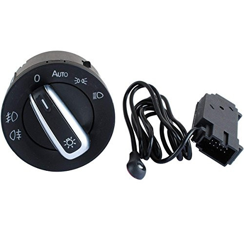 New Auto Headlight Headlamp Sensor Chrome Switch for VW Golf 5/Golf MK6/Tiguan/Jetta MK5, OE: 5ND 941 431 B