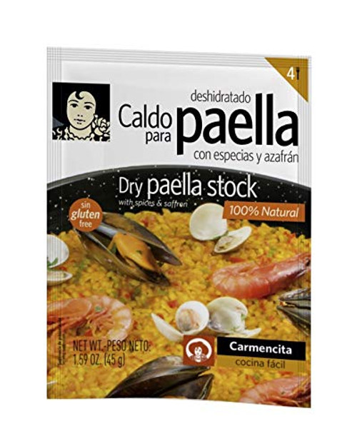 Carmencita dehydrated paella broth with spices and saffron Carmencita dehydrated paella broth with spices and saffron