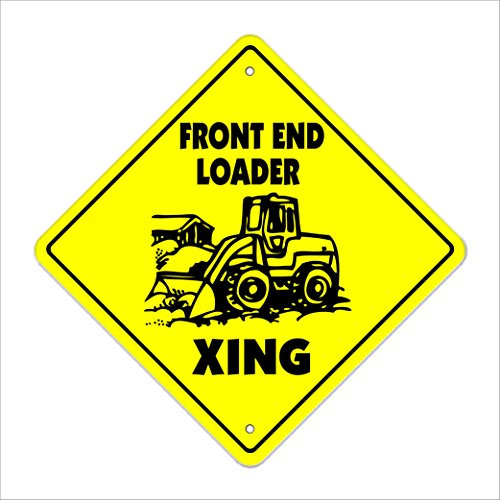 Front End Loader Xing Crossing Sign Zone Xing   Indoor-Outdoor   12  Tall