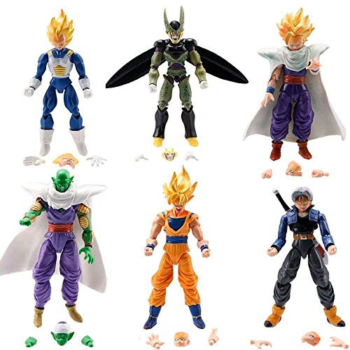 BigDBZ Super Stars Dragon Toys Goku Action Figure: Goku Gohan Vegeta Trunks Super Saiyan Piccolo Cell DBZ 6X 5