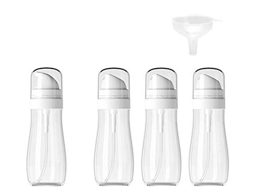 4 Pack 1-8 Oz-3-4Oz 50ml-100ml Travel Spray Bottles  Lotion Dispenser Set Fine Mist Spray Bottles Refillable Containers for Skincare Lotion-Perfumes-Alcohol-With Funnel 100ml  Clear