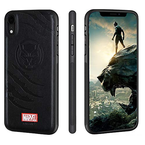 Marvel iPhone XR Case Leather Cases Compatible with iPhone XR Marvel Avengers Endgame Black Panther