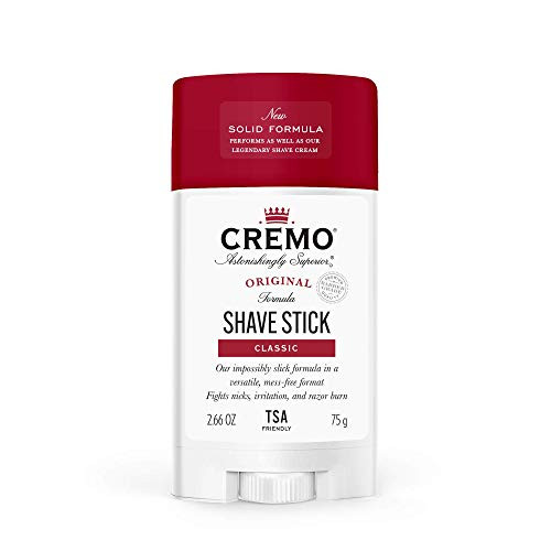 Cremo Barber Grade Original Shave Stick  Solid Mess-Free Formula  2-66 Oz