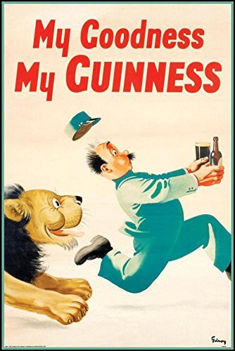 Guinness Beer My Goodness My Guinness by Gilroy 24x16 Advertising Art Print Poster Irish Stout Brew
