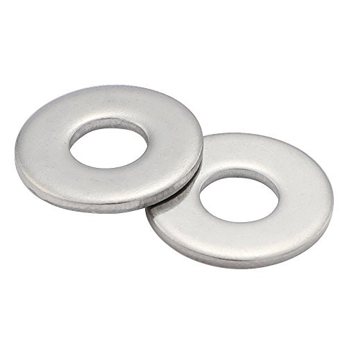 1-2  Flat Washer  1-1-4  Outside Diameter  Stainless Steel 18-8 304  by MewuDecor  50 PCS