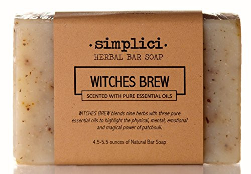 SIMPLICI Witches Brew Natural Patchouli Bar Soap scented with pure essential oils